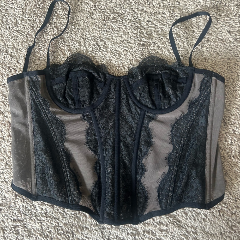 Out from under corset top